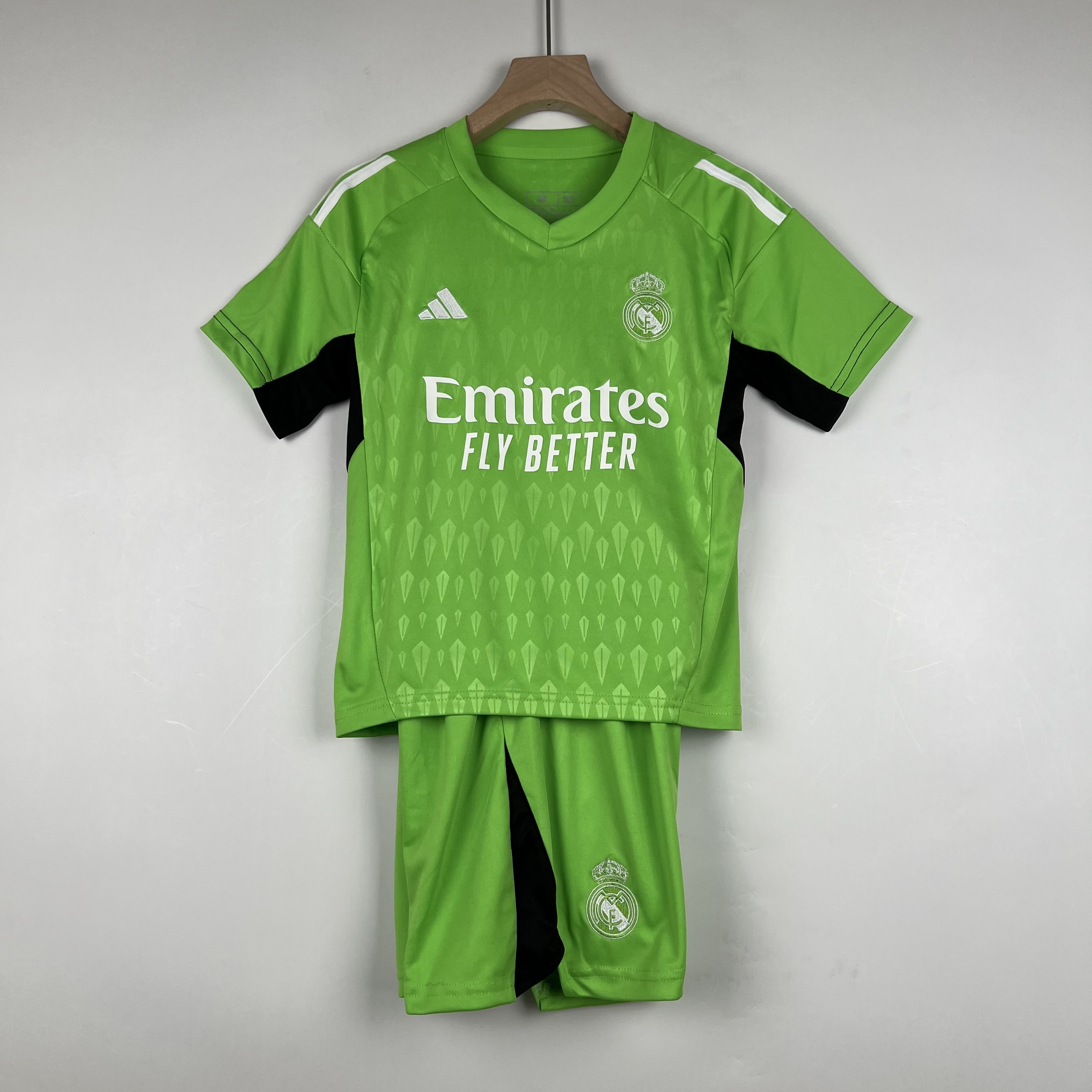 Real Madrid 23-24 Green Goalkeeper Kids Kit